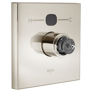 Click here to see Delta T14001-PNT2O-LHP Delta T14001-PNT20-LHP Square Temp2O Valve Only Trim, Less Handle, Polished Nickel