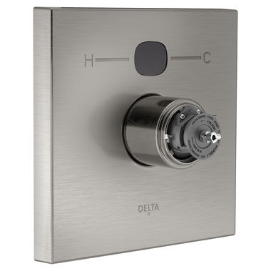 Click here to see Delta T14001-SST2O-LHP Delta T14001-SST20-LHP Square Temp2O Valve Only Trim in Stainless Steel