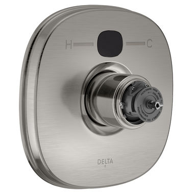 Click here to see Delta T14003-SST2O-LHP Delta T14003-SST20-LHP Round Temp2O Valve Only Trim in Stainless Steel