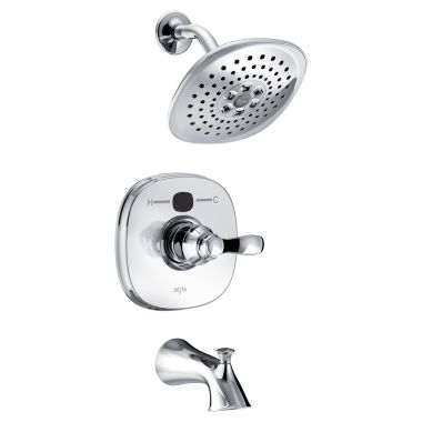 Click here to see Delta T14403-T2O Delta T14403-T2O Chrome Transitional Temp2O Tub/Shower