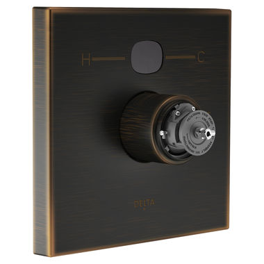 Click here to see Delta T14001-RBT2O-LHP Delta Square Venetian Bronze Temp2O Valve Only Trim - T14001-RBT20-LHP