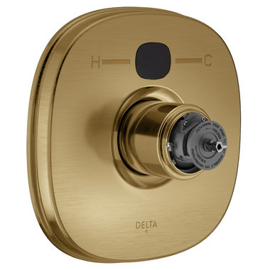 Click here to see Delta T14003-CZT2O-LHP Delta T14003-CZT20-LHP Victorian Temp2O Valve Only Trim  in Champagne Bronze