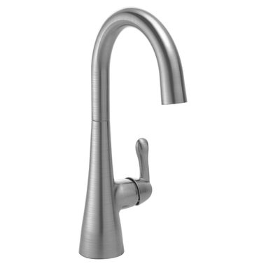 Click here to see Delta 1953LF-AR Delta Transitional Single Handle Bar/Prep Faucet, Arctic Stainless - 1953LF-AR
