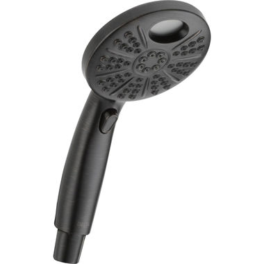 Click here to see Delta 54446-C-RB-PK Delta Temp2O 6-Setting Hand Shower with Arm Mount, Touch-Clean, 2.0 GPM, Venetian Bronze - 54446-C-RB-PK