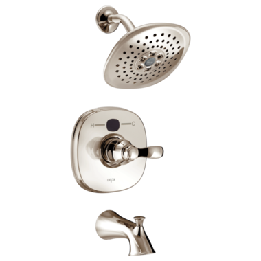 Click here to see Delta T14403-PNT2O Delta T14403-PNT2O Transitional Temp2O Polished Nickel Tub/Shower Trim