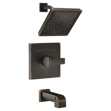 Click here to see Delta T14401-RBT2O Delta T14401-RBT2O Venetian Bronze Ara Angular Modern Temp2O Tub/Shower