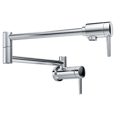 Click here to see Delta 1165LF Delta Contemporary Wall-Mount Pot Filler Faucet, Chrome - 1165LF