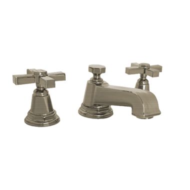 Click here to see Kohler 13132-3A-BN Kohler Pinstripe Two-Handle Brushed Nickel Widespread Lavatory Faucet with Metal Pop-Up Drain, 1.2 GPM, Cross Handle, Three-Holes, Metal - K-13132-3A-BN