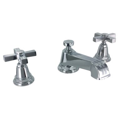 Click here to see Kohler 13132-3B-CP Kohler K-13132-3B-CP Pinstripe Two-Handle Widespread Lavatory Faucet, Cross Handles, 1.2 GPM, 60 PSI - Polished Chrome
