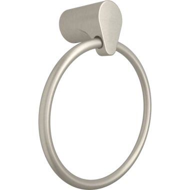 Click here to see Moen YB4686BN Moen Edgestone Round Wall Mounted Hand Towel Ring, Brushed Nickel - YB4686BN