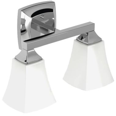 Click here to see Moen YB5162CH Moen Voss 2-Globe Bathroom Vanity Light, Chrome - YB5162CH