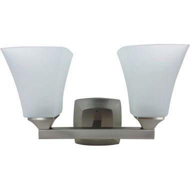Click here to see Moen YB5162BN Moen Voss 2-Globe Bathroom Vanity Light, Brushed Nickel - YB5162BN