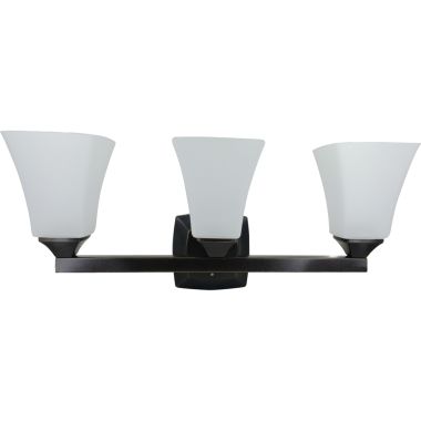 Click here to see Moen YB5163ORB Moen Voss 3-Globe Bathroom Vanity Light, Oil-Rubbed Bronze - YB5163ORB
