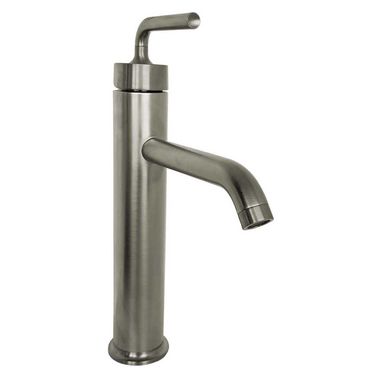 Click here to see Kohler 14404-4A-BN Kohler Purist Tall Single-Handle Brushed Nickel Bathroom Sink Faucet with Touch-Activated Drain, 1.2 GPM, Lever Handle, Single-Hole, Brass - K-14404-4A-BN