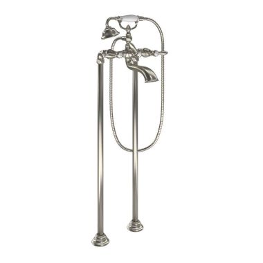 Click here to see Moen S22110BN Moen Weymouth Two-Handle Dual-Mount Tub Filler Trim with 1.75 GPM One-Function Hand Shower, Lever Handles, Brushed Nickel - S22110BN