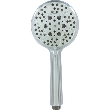 Click here to see Moen CL164928 Moen 4in Four-Function Replacement Handheld Shower Only, Round, Eco-Performance, 2.0 GPM, Double Check Valves, Chrome - CL164928