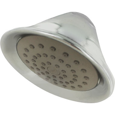 Click here to see Moen CL6302 Moen 2.5 GPM Single-Spray Function Shower Head, Full Spray, 4-3/8in Diameter Spray Head, Wall-Mount Installation, Round, Chrome - CL6302