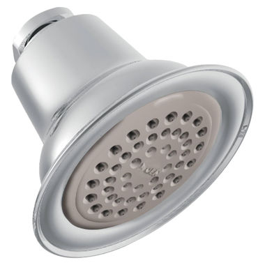 Click here to see Moen CL6303 Moen Transitional Single-Spray Function Shower Head, Full Spray, 1/2in IPS Connection, 3-1/2in Diameter Spray Head, 2.5 GPM, Chrome - CL6303