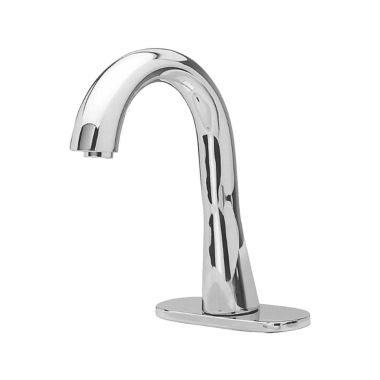 Click here to see Toto TEL155-D10E#CP TOTO Gooseneck EcoPwer Lavatory Faucet, Touchless, 0.5 GPM, ADA Compliant, Vandal Resistant Aerator, Single-Hole Mount, Chrome - TEL155-D10E#CP