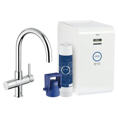 Click here to see Grohe 31251001 Grohe 31251001 Universal Blue C+S OHM Sink High Spout