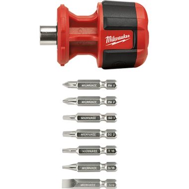 Click here to see Milwaukee 48-22-2120 Milwaukee 48-22-2120 Compact 8-In-1 Multi-Bit Driver