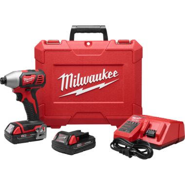 Click here to see Milwaukee 2656-22CT Milwaukee M18 Compact Impact Driver, 1/4 - 2656-22CT