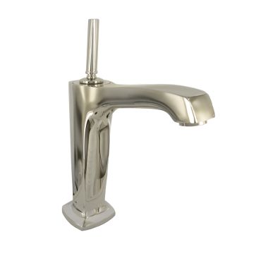 Click here to see Kohler 16231-4-SN Kohler Margaux Tall Single-Handle Polished Nickel Bathroom Faucet with Touch-Activated Drain, 1.2 GPM, Stationary Spout, Single-Hole, Brass - K-16231-4-SN
