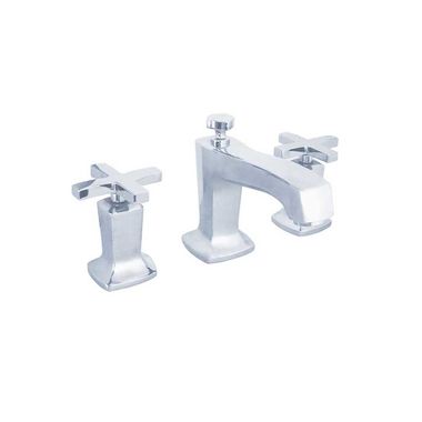 Click here to see Kohler 16232-3-CP Kohler Margaux Two-Handle Polished Chrome Widespread Bathroom Faucet with Pop-Up Drain, 1.2 GPM, Cross Handle, Three-Hole, Metal  - K-16232-3-CP