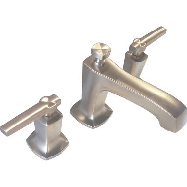 Click here to see Kohler 16232-4-BV Kohler Margaux Two-Handle Brushed Bronze Widespread Bathroom Faucet with Pop-Up Drain, Lever Handle, 1.2 GPM, Three-Hole, Brass - K-16232-4-BV