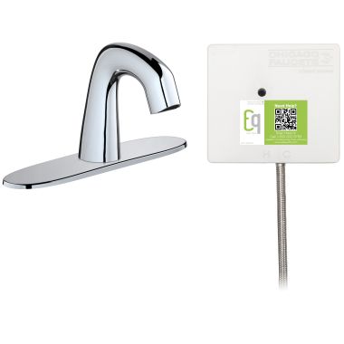 Click here to see Chicago Faucet EQ-D13A-31ABCP Chicago Faucets EQ-D13A-31ABCP EQ Chrome EQ Curved Series Lavatory Sink Faucet with Hands-free Infrared Detection
