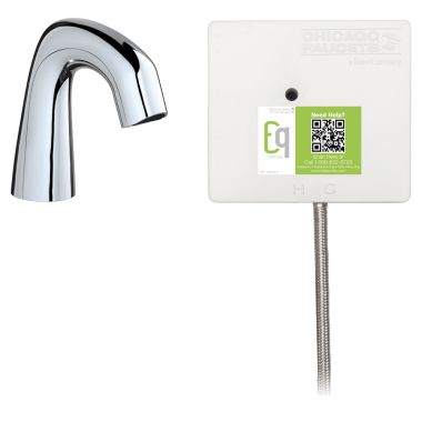 Click here to see Chicago Faucet EQ-D11A-11ABCP Chicago EQ-D11A-11ABCP Chrome Curved Series Lavatory Sink Faucet