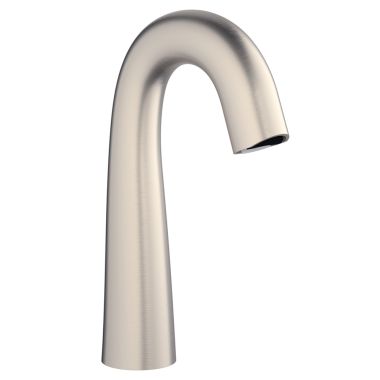Click here to see Chicago Faucet EQ-C11B-KJKABBN Chicago Faucets EQ-C11B-KJKABBN EQ BRUSHED NICKEL 243.146.AB.1 1.0 GPM (3.8 L/min) Aerated Cache Outlet EQ High Arc Electronic Integral Spout Assembly