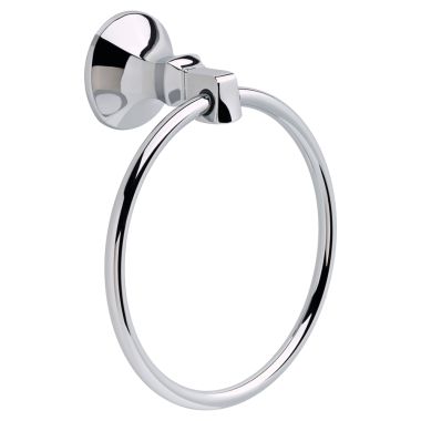 Click here to see Delta 76446 Delta Ashlyn Round Wall Mounted Towel Ring, Chrome - 76446
