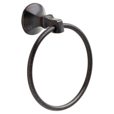 Click here to see Delta 76446-RB Delta Ashlyn Round Wall Mounted Towel Ring, Venetian Bronze - 76446-RB