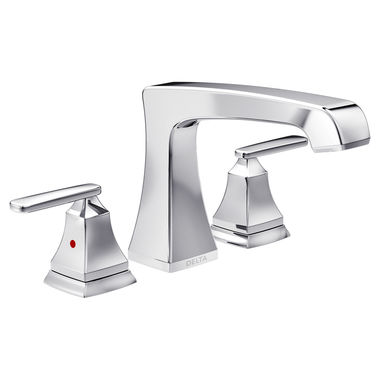 Click here to see Delta T2764 Delta Ashlyn Two-Handle Roman Tub Faucet Trim, Angular Spout, Lever Handles, ADA-Compliant, Chrome - T2764