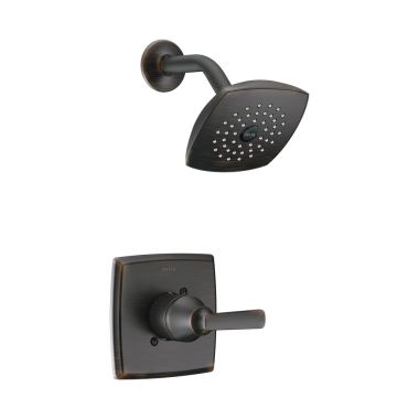 Click here to see Delta T14264-RB Delta Ashlyn Monitor 14 Series Single-Handle Shower Faucet with Single-Setting Rain Showerhead, Touch-Clean, 1.75 GPM, Lever Handle, Venetian Bronze - T14264-RB