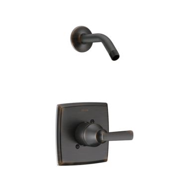 Click here to see Delta T14264-RBLHD Delta Ashlyn Monitor 14 Series Pressure-Balanced Shower Faucet, Single-Handle, Lever Handle, Less Showerhead, Venetian Bronze - T14264-RBLHD