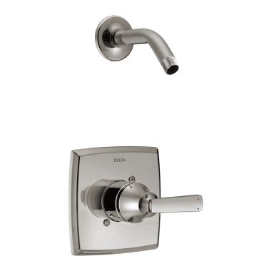 Click here to see Delta T14264-SSLHD Delta Ashlyn Monitor 14 Series Pressure-Balanced Shower Faucet, Single-Handle, Lever Handle, Less Showerhead, Stainless - T14264-SSLHD