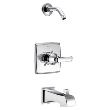 Click here to see Delta T14464-LHD Delta Ashlyn Monitor 14 Series Pressure-Balanced Single-Handle Tub/Shower Faucet, Lever Handle, Less Showerhead, Chrome - T14464-LHD
