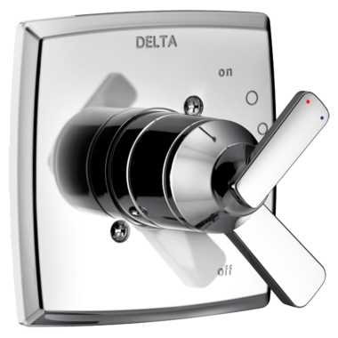 Click here to see Delta T17064 Delta Ashlyn Monitor 17 Series Two-Handle Valve Trim, Lever Handles, Polished Chrome - T17064