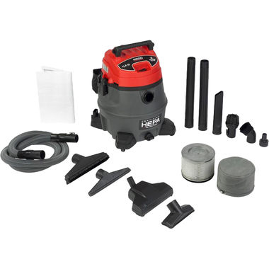 Click here to see Ridgid 50358 RIDGID 14-Gallon Two-Stage Industrial Wet/Dry Vacuum With Cart - RV2400A (50358)