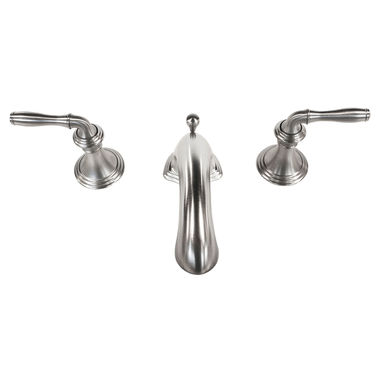 Click here to see Kohler 394-4-BN Kohler Devonshire Two-Handle Vibrant Brushed Nickel Widespread Bathroom Faucet with Metal Pop-Up, 1.2 GPM, WaterSense, Three-Hole - K-394-4-BN