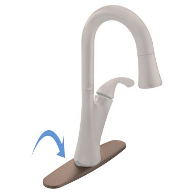 Click here to see Moen 157328ORB Moen 157328ORB Belfield Deck Plate, Oil Rubbed Bronze