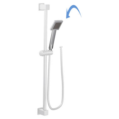 Click here to see Moen 176257 Moen 3in Single-Function Hand Shower for S3879EP Slide Bar Handshower, Square, Eco-Performance, 1.75 GPM, WaterSense, Chrome - 176257