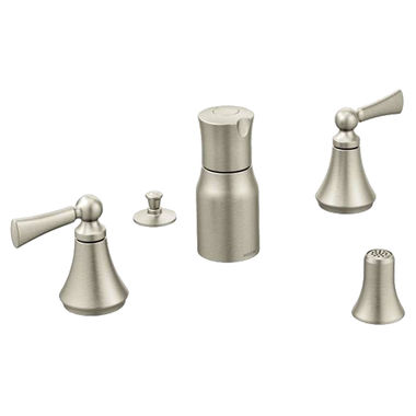 Click here to see Moen T5245BN Moen T5245BN Wynford Brushed Nickel Two Handle Bidet Faucet Trim