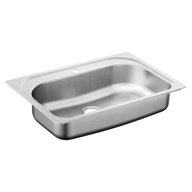 Click here to see Moen G181631 Moen G181631 Stainless Single Bowl Drop in Sink