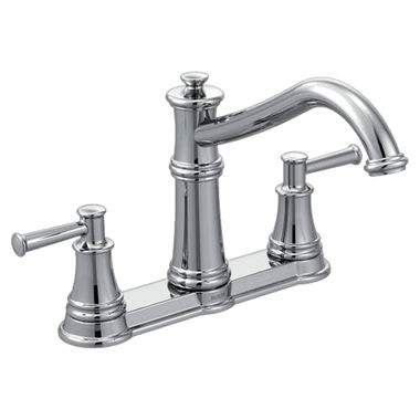 Click here to see Moen 7250C Moen Belfield Two-Handle High Arc Kitchen Faucet, Chrome - 7250C