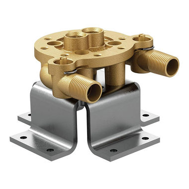 Click here to see Moen TS50110 Moen TS50110 M-Pact Single Riser Floor Mount Tub Filler for Concrete Rough-In Valve, 1/2