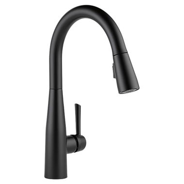 Click here to see Delta 9113-BL-DST Delta Essa Single Handle Pull-Down Kitchen Faucet, Matte Black - 9113-BL-DST