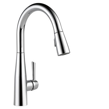 Click here to see Delta 9113-DST Delta Essa Single Handle Pull-Down Kitchen Faucet, Chrome - 9113-DST